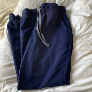 FIGS navy blue high waisted Zamora joggers